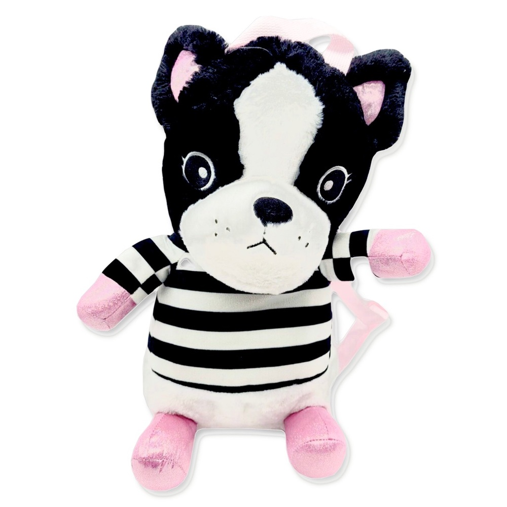 Frenchie/Boston Terrier Plush Doll Backpack